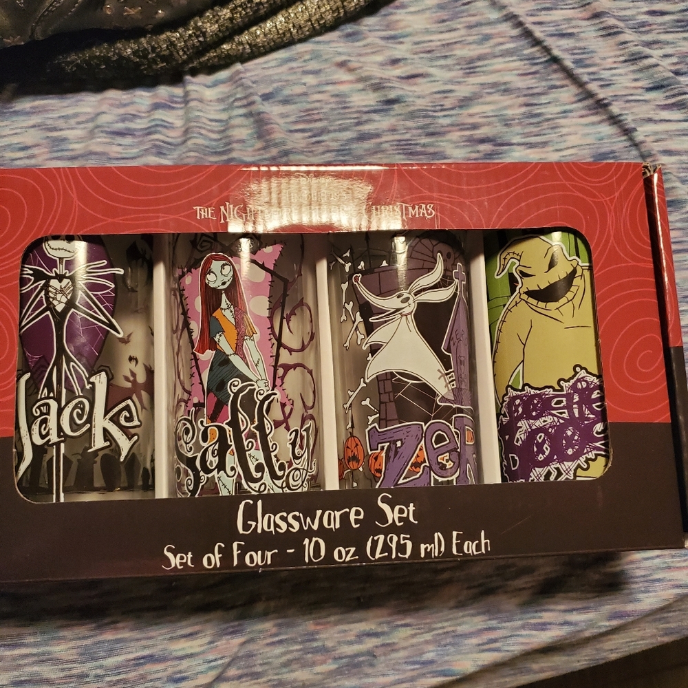 Night before Christmas glasses